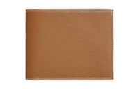 HERMES Citizen Twill Evercolor Leather Card Holder Women's Brown