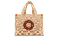 LOUIS VUITTON ONTHEGO Raffia With Leather Tote Bag Shopping Bag Handbag Medium Size Women's Natural
