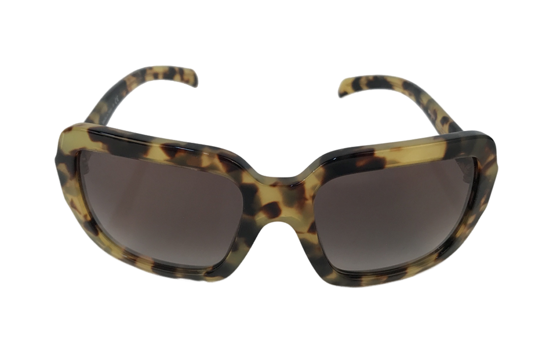 PRADA - Irregular Shape Sunglasses Unisex Brown