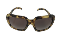PRADA - Irregular Shape Sunglasses Unisex Brown
