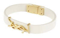 SAINT LAURENT Cow Leather Wristbands Unisex