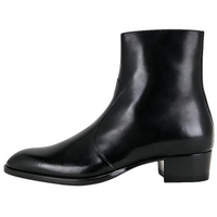 SAINT LAURENT Ankle Boots 4cm Men's Black
