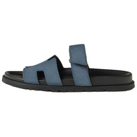 HERMES Chypre Abrasion-Resistant Slide Slippers Men's Sky Blue