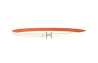 HERMES Leather Belts Women's White, Orange