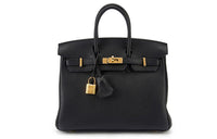 HERMES Birkin Togo Calfskin Birkin Bag Handbag Regular Women's Noir Black
