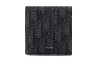 DIOR Jacquard Wallet Men's Black