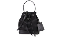 PRADA Nylon Bucket Bags One Shoulder Handbags Small Size Women's Black