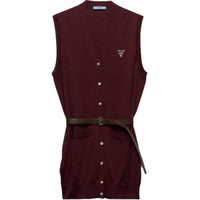 PRADA Sleeveless Dresses Women's Red