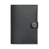 HERMES Evercolor Calfskin Passport Holder Men's Black
