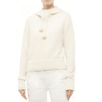CHANEL Cashmere Sweater Women's White