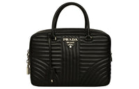 PRADA Cow Leather Shoulder Bag, Crossbody Bag, Handbag Regular Women's Black