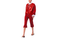 CHANEL Casual Pants Women's Red