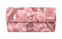 LOUIS VUITTON Patent Leather With Velvet Wallet Women's Pink