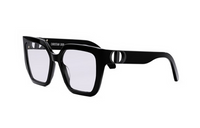 DIOR Acetate Butterfly Eyeglass Frames Men's Black