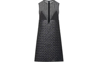 LOUIS VUITTON Lurex Monogram And Lace Dress