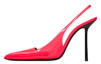 SAINT LAURENT Kiss Pointed Toe Slingback Pumps