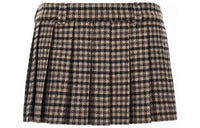 MIU MIU Casual Short Skirts Women's Brown