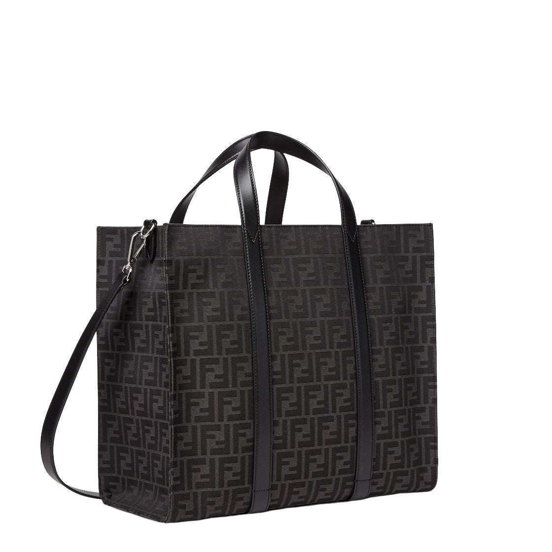 Fendi FW25 FF Jacquard Shopper FF Jacquard Bag 'Black' 7VA390AG0MF0NPN