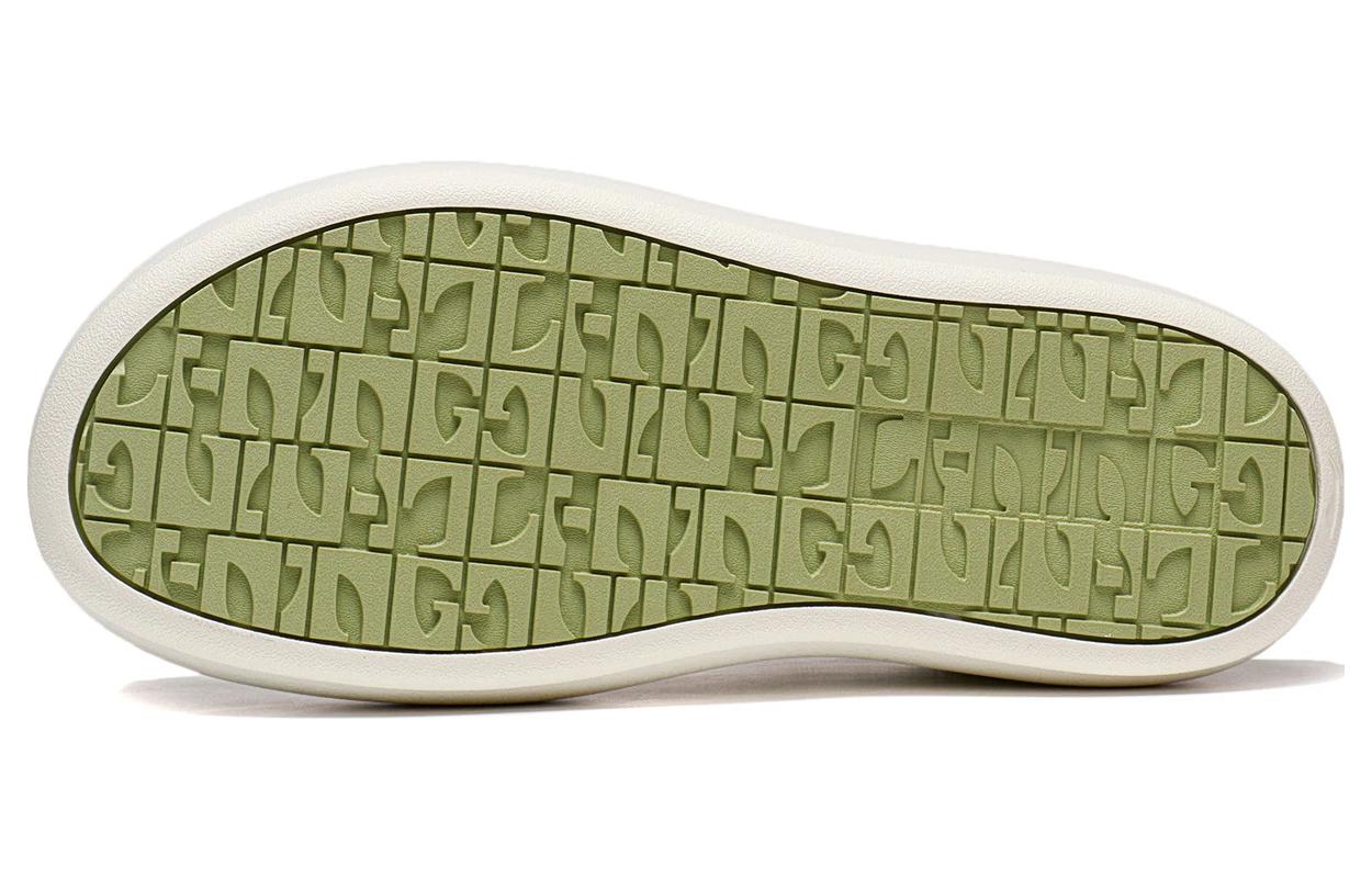 (WMNS) Li-Ning Platform Skate Shoes 'Green White' AZGT026-2