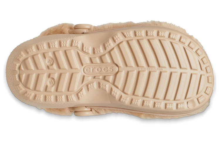(WMNS) Crocs Classic Fur Sure Clogs 'Chai' 207303-212