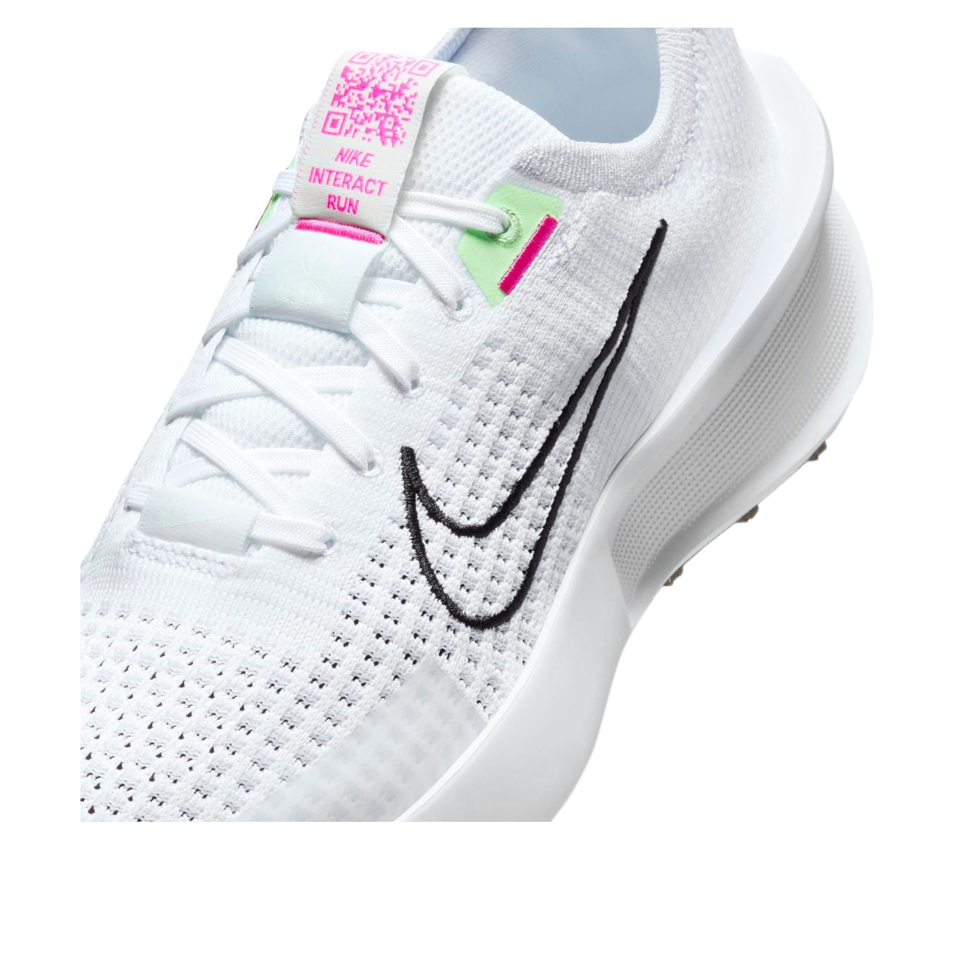 (WMNS) Nike Interact Run 'White Black Green' FD2292-102