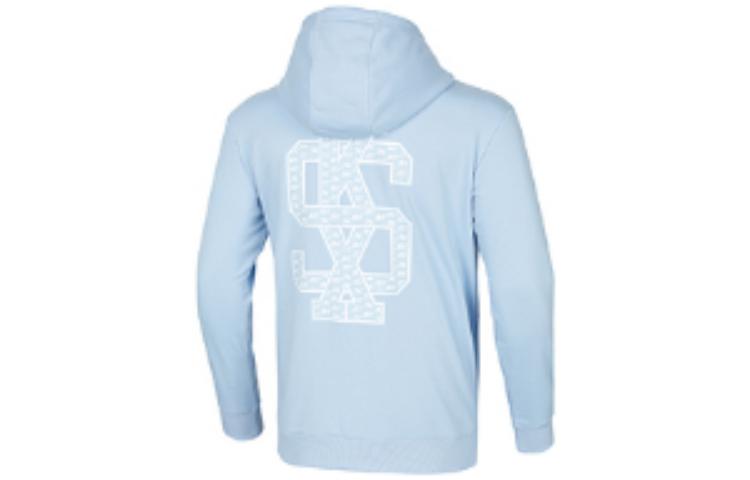 Skechers Logo Printed Hoodie 'Black White Blue' P421U035
