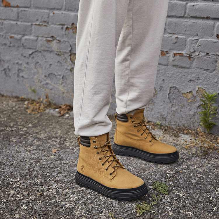 (WMNS) Timberland Greenstride Ray City Waterproof Wide Fit Boot 'Wheat Full Grain' A2JQ6W