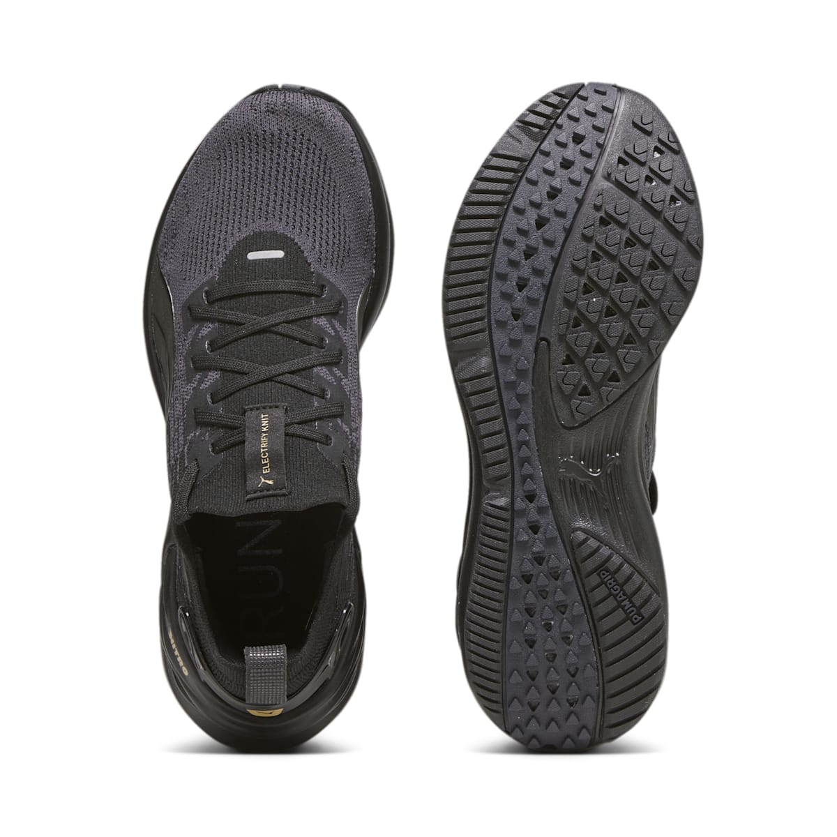 (WMNS) PUMA Electrify Nitro 3 Knit 'Black Strong Grey' 379085-01