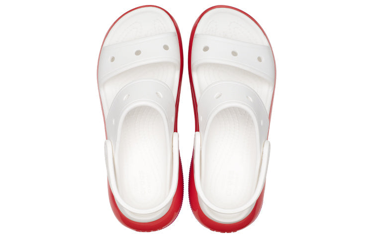 (WMNS) Crocs Classic Mega Crush Sandal 'White Red Purple' 207989-94S