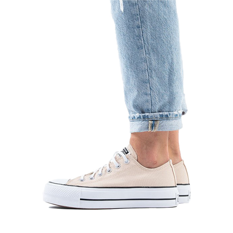 (WMNS) Converse Chuck Taylor All Star Platform Low 'Farro White' 568626C