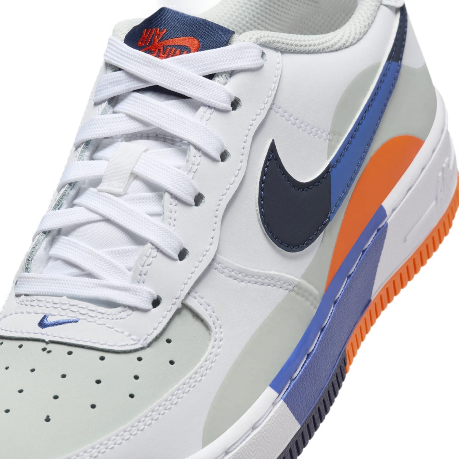 (GS) Nike Air Force 1 LV8 'White Black Blue' FN4730-002