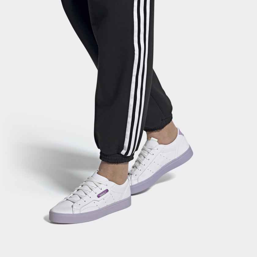 (WMNS) adidas Sleek 'White Bliss Purple' FW3461