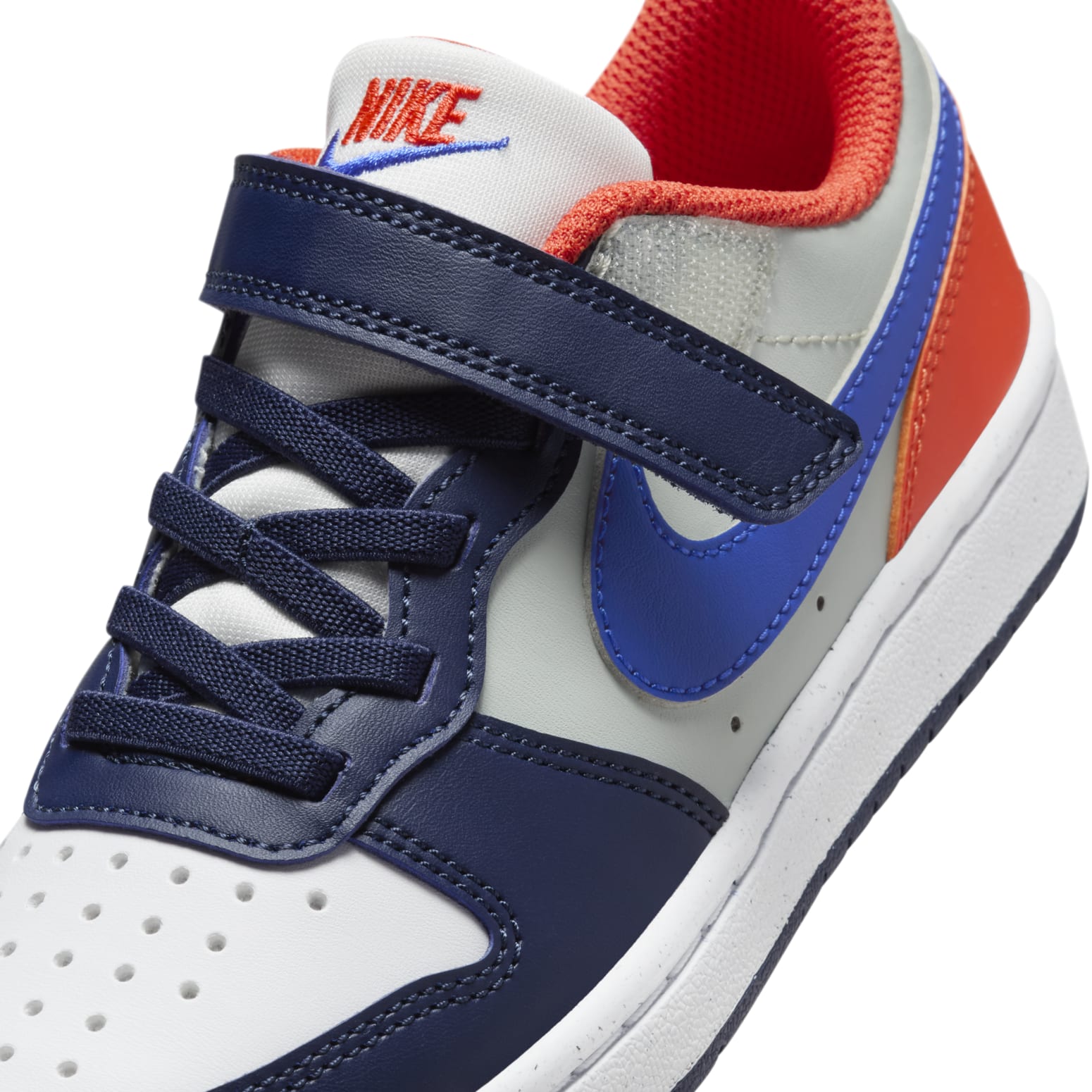 (PS) Nike Court Borough Low Recraft 'White Navy Orange' DV5457-401