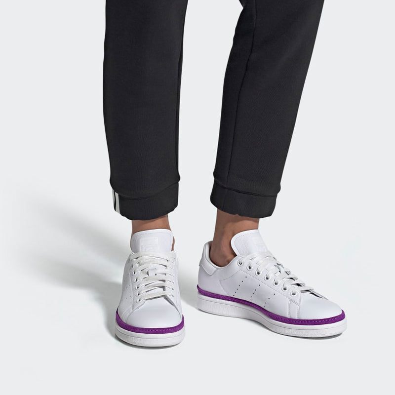(WMNS) adidas originals Stan Smith New Bold 'White Purple' BD8074