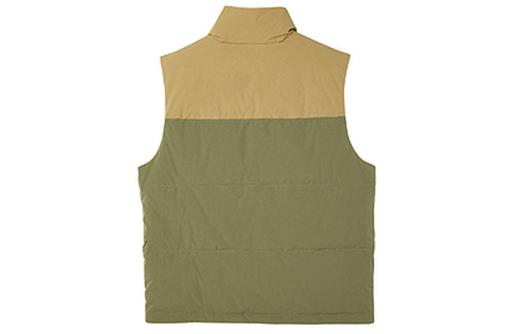 Skechers Logo Small Patchwork Sports Stand Collar Down Vest 'Multi-Color' L321M193