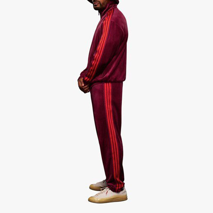 adidas x IVY PARK Crossover Velvet Sports Long Sleeves Jacket Couple Style Cherry Red HN0305