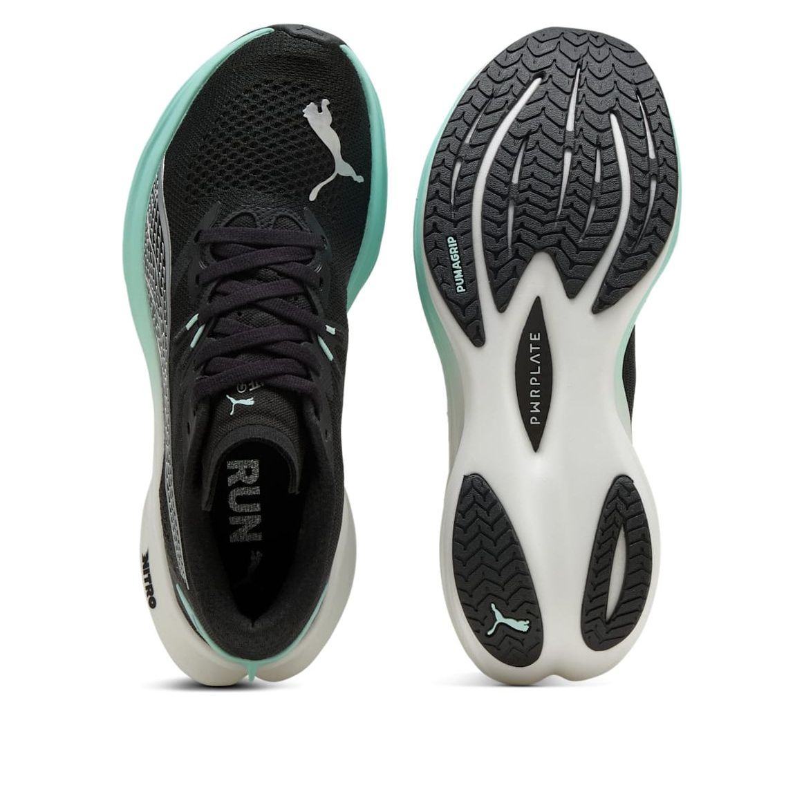 (WMNS) PUMA Deviate Nitro 3 'Black Mint Blue' 309708-22
