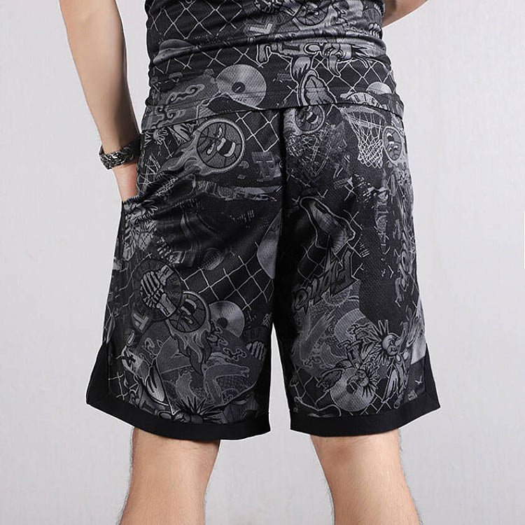 Nike Street Graffiti Basketball Sports Shorts Black CK1183-010
