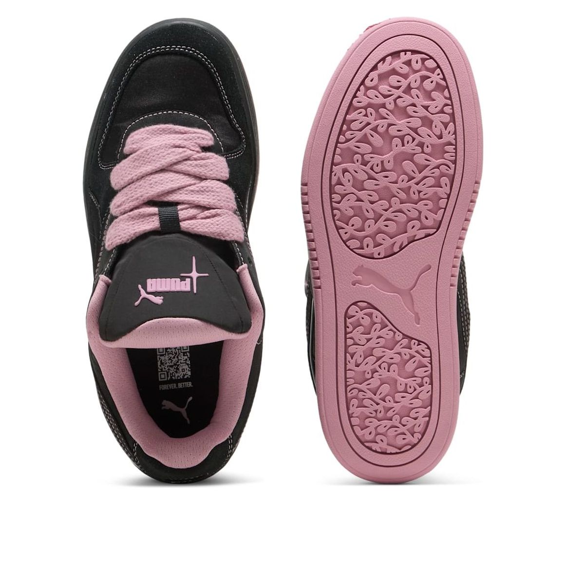 (WMNS) PUMA Park Luna Satin 'Princess Black Newlywed Pink' 402514-02