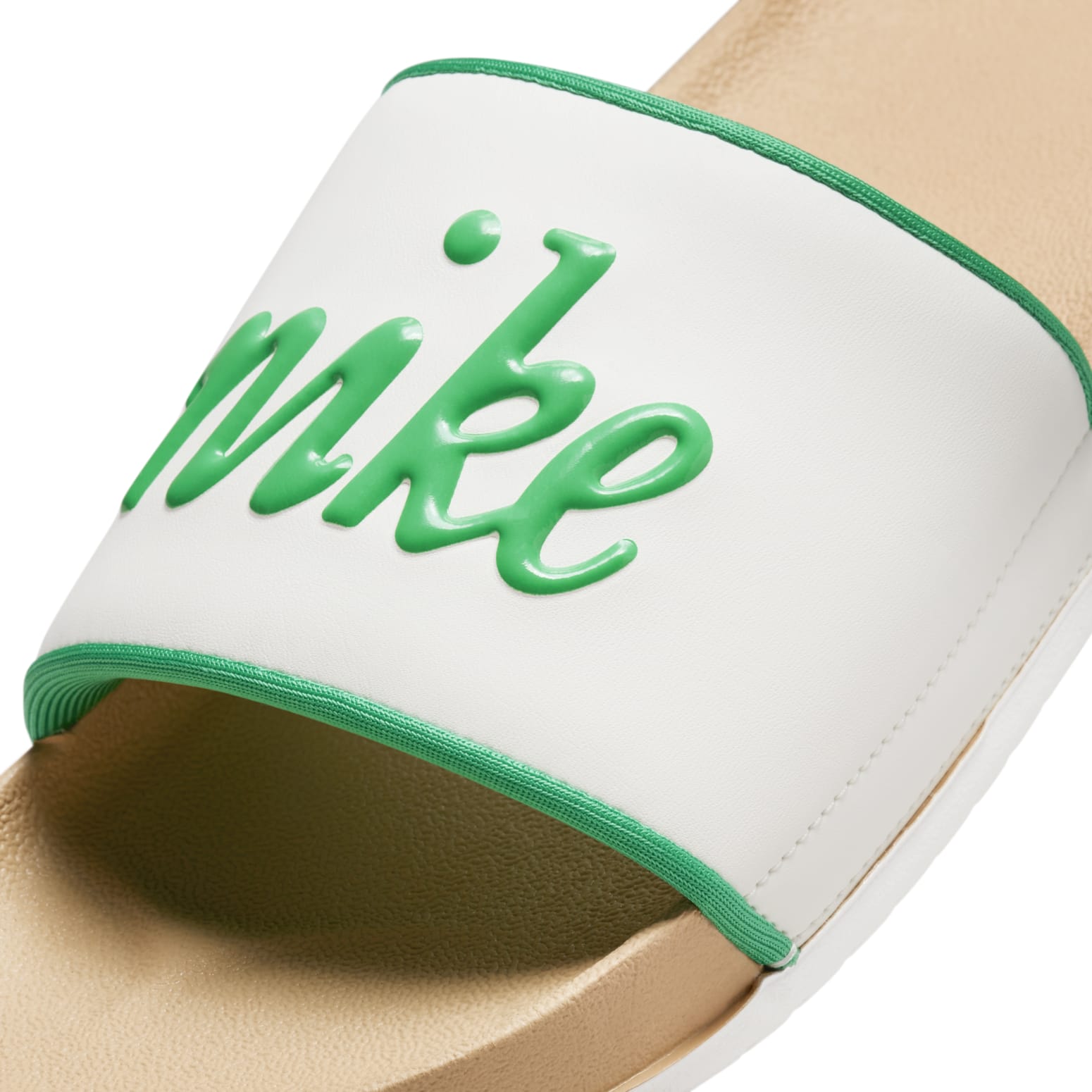 (WMNS) Nike Offcourt Slides 'Sail Stadium Green' BQ4632-110