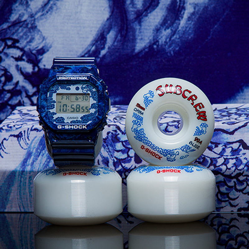 CASIO G-Shock Square 'Blue' DW-5600BWP-2PFS