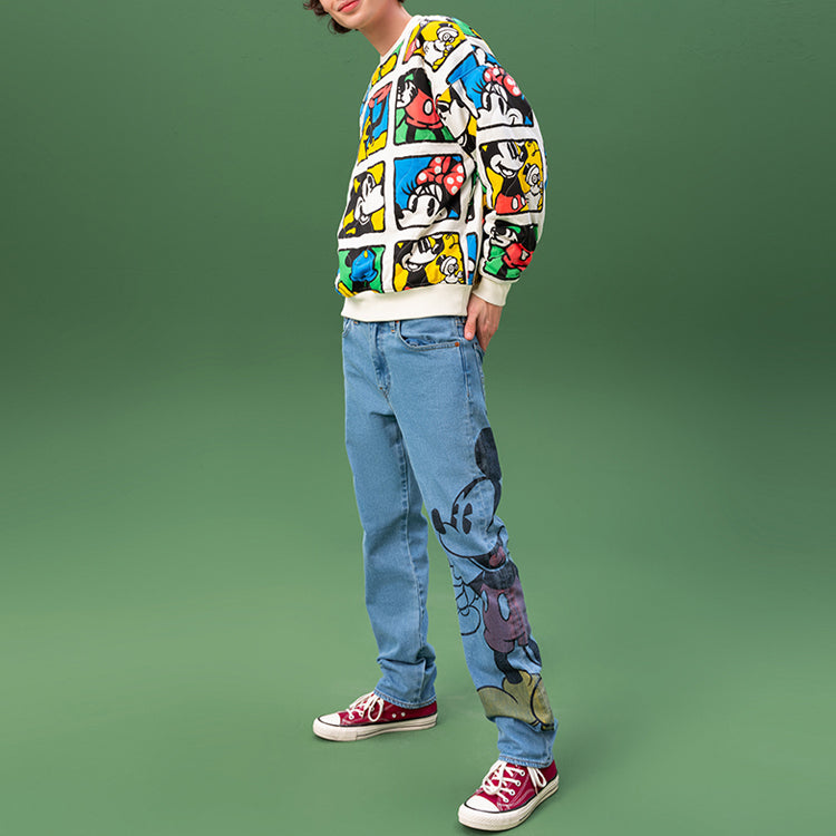 Men's Levis  DISNEY Crossover Mickey Round Neck Pullover Multicolor A0613-0000