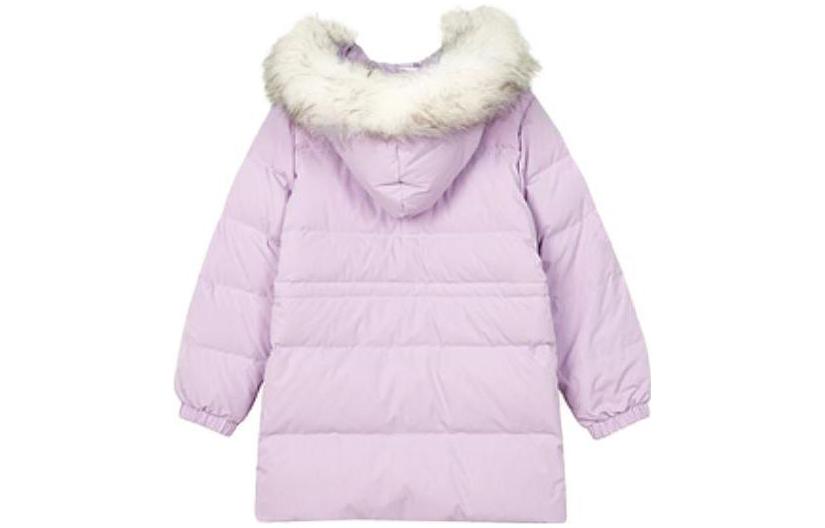 (GS) Skechers Letter Printed Down Jacket 'White Purple Navy Pink' L321G125