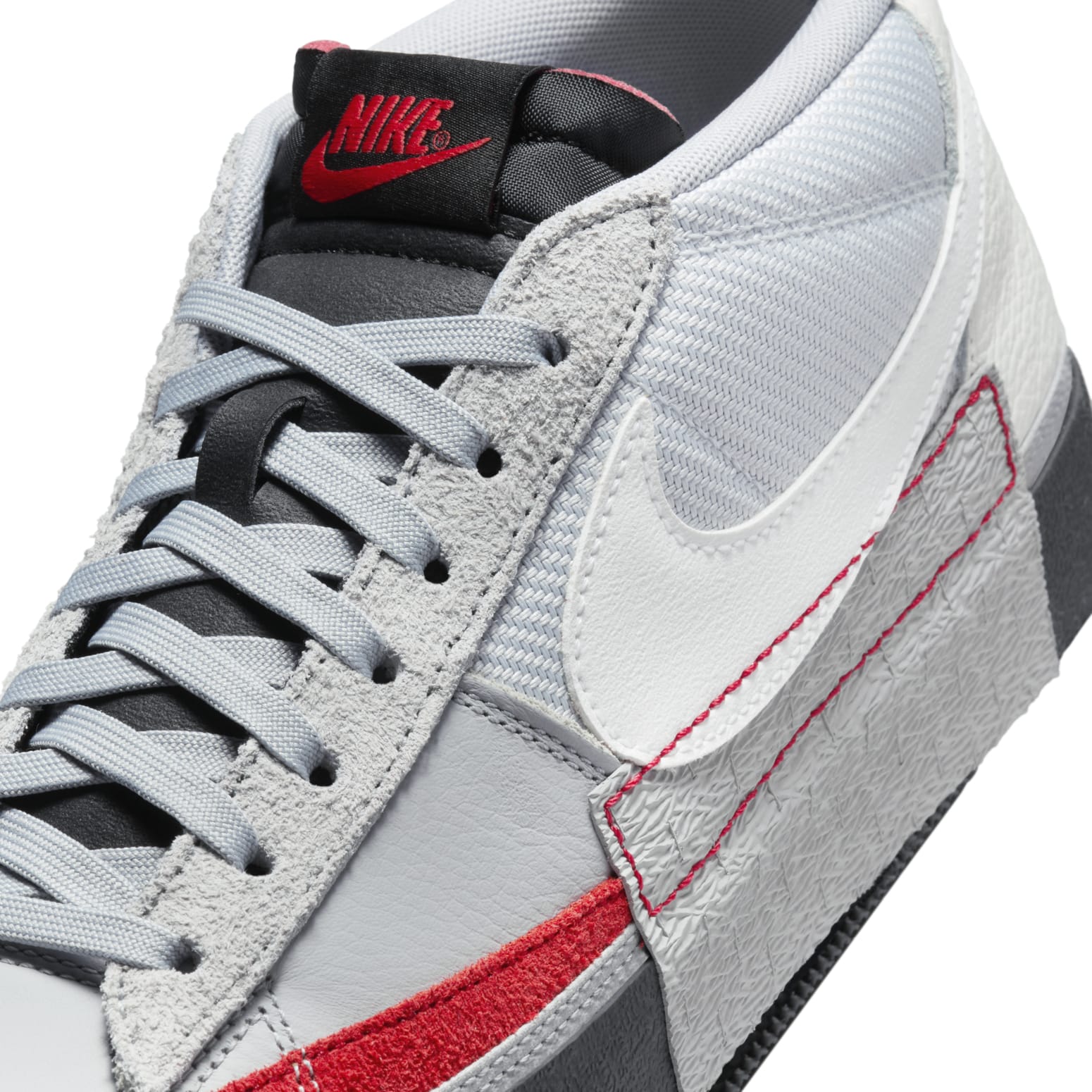 Nike Blazer Low Pro Club 'Wolf Grey University Red' FJ3694-002