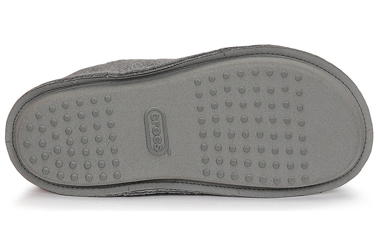 Crocs Classic Slipper Casual Thicken Stay Warm Shoe Unisex Gray 203600-00Q