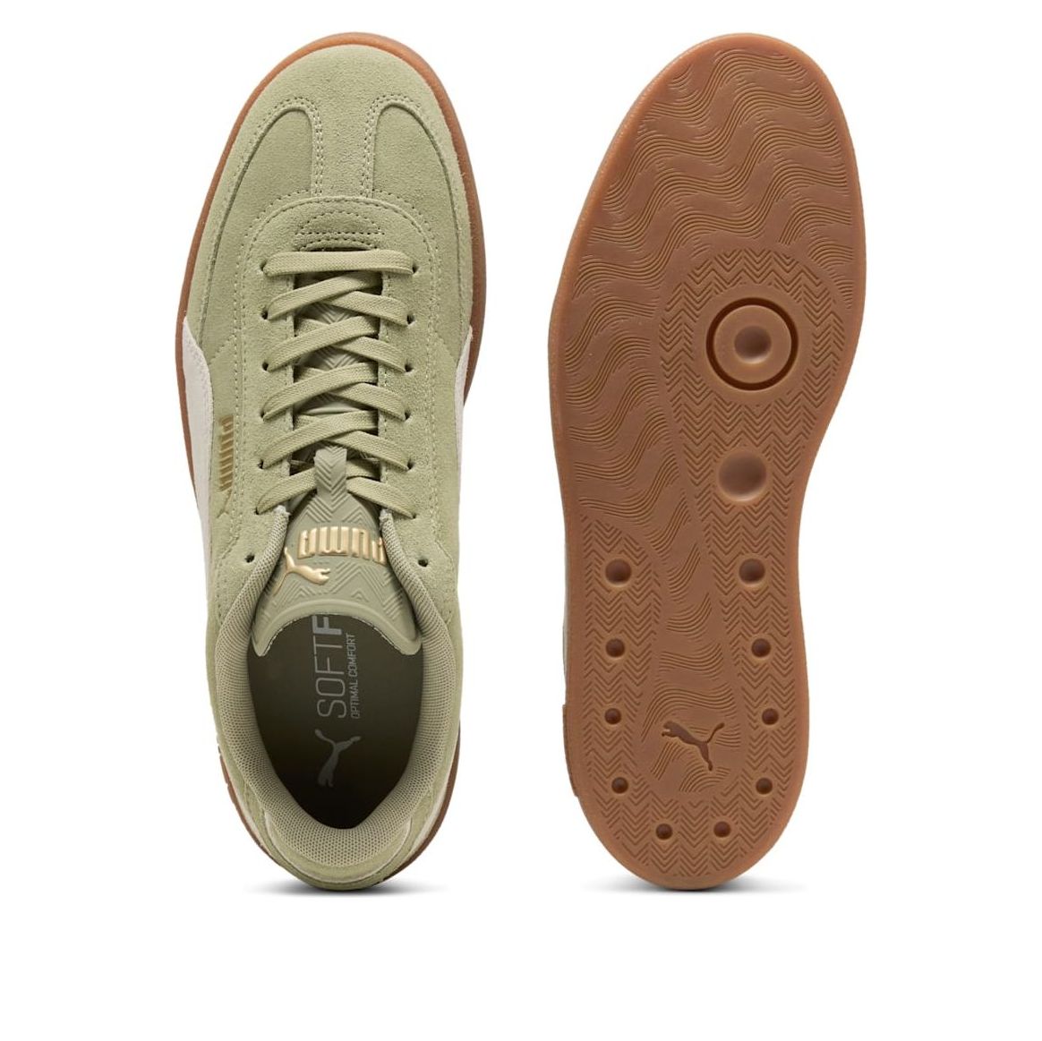 PUMA Club II Era Suede 'Green Off White' 400717-24
