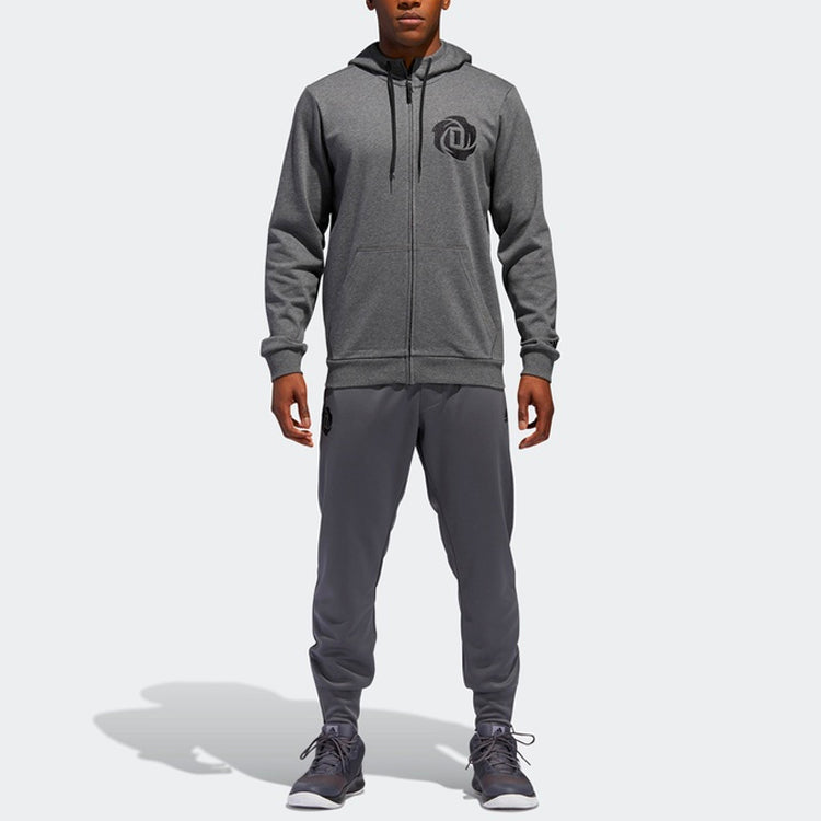 adidas Rose Fz Shooter Printing Hooded Jacket Gray DN3073