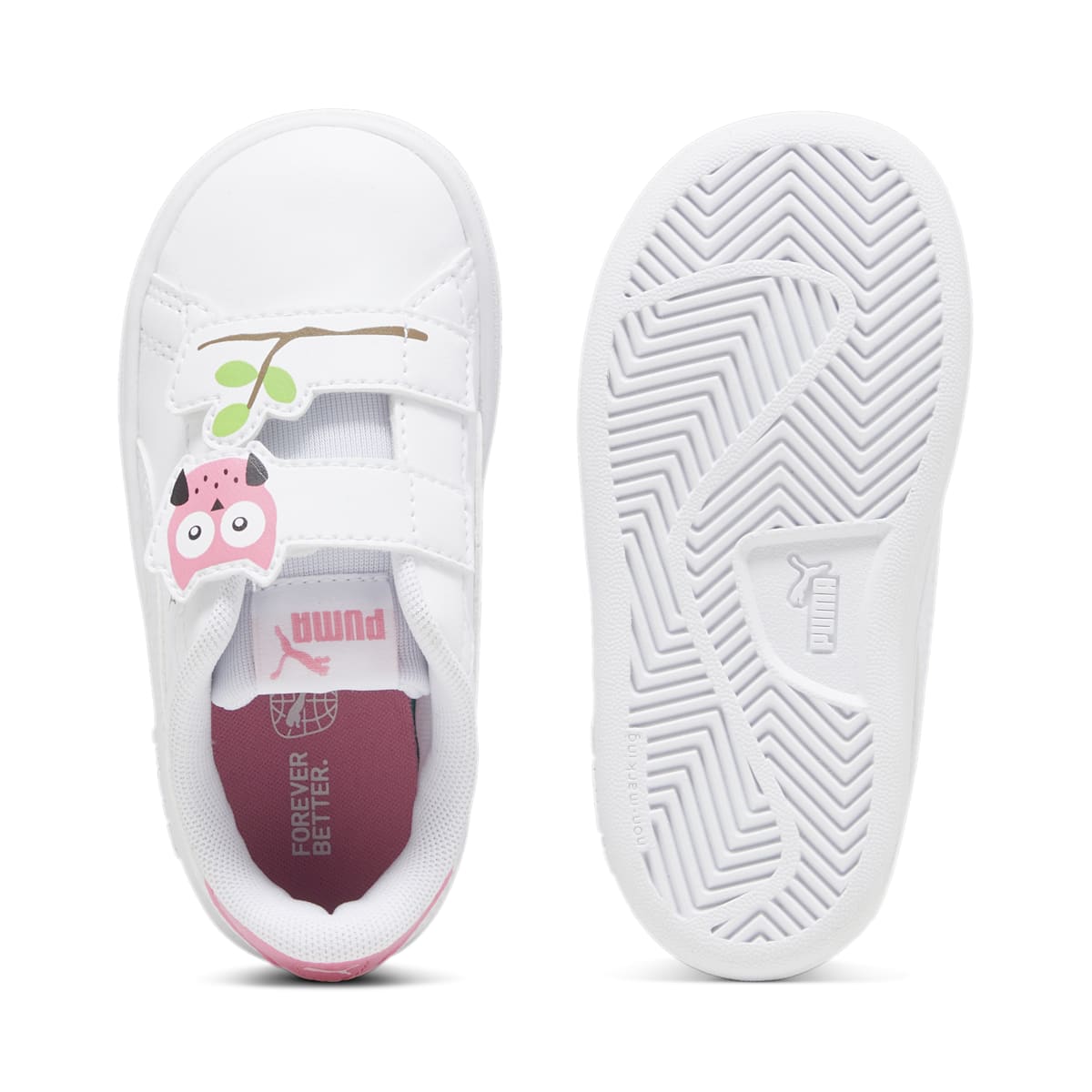 (TD) PUMA Smash 3.0 Owl 'White Strawberry Burst' 394435-01