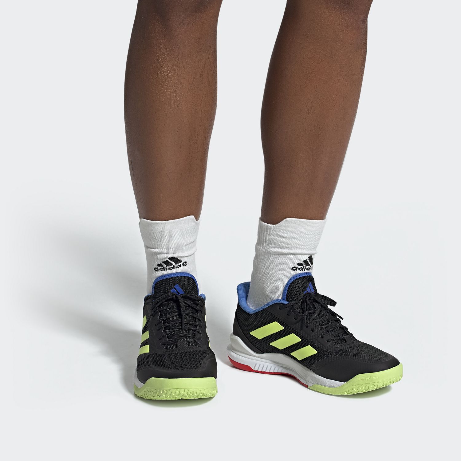 adidas Stabil Bounce 'Hi-Res Yellow True Blue' BD7412