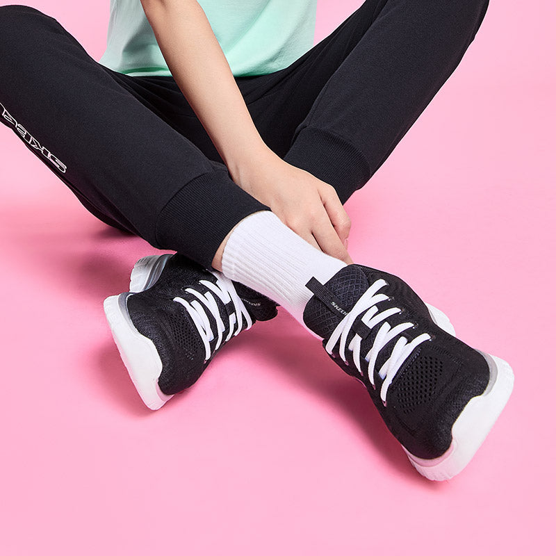 (WMNS) Skechers Graceful GS Black 12615-BKW